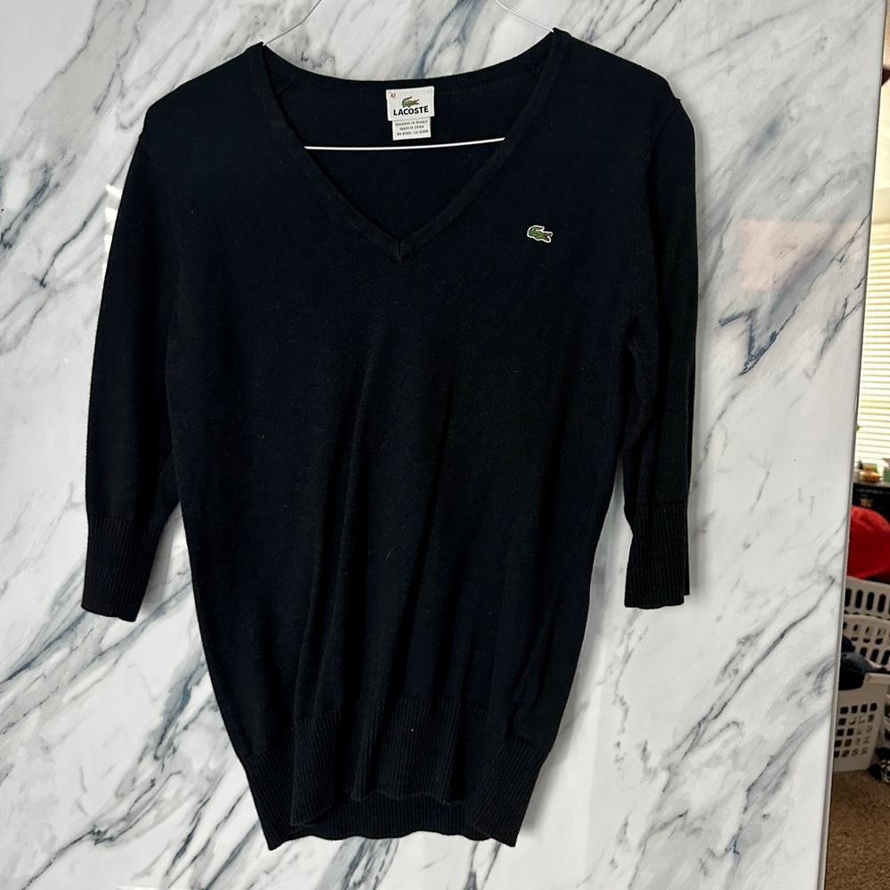 Lacoste 3/4 sleeve sweater